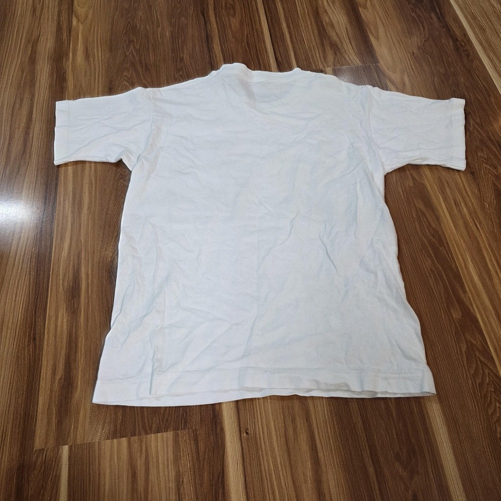 Vtg Eye On Survival Tiger Shirt Human-I-Tees Mens Small Fruit Of The Loom 90s - Picture 7 of 8